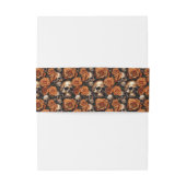 Een schedel en Rozen serie ontwerp 9 Uitnodigingen Wikkel (Achterkant Voorbeeld)