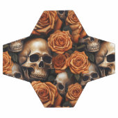 Een schedel en Rozen serie ontwerp 9 Voetbal (Enkel)