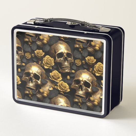 Een schedel en Rozen Series Design 8 (Achterkant)