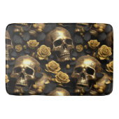 Een schedel en Rozen Series Design 8 Badmat (Voorkant)