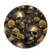 Een schedel en Rozen Series Design 8 Dartbord (Voorkant)
