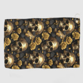 Een schedel en Rozen Series Design 8 Golfhanddoek (Horizontaal)
