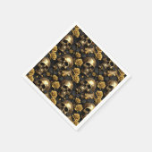 Een schedel en Rozen Series Design 8 Servet (Hoek)