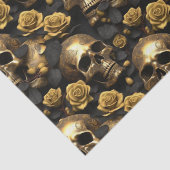 Een schedel en Rozen Series Design 8 Tissuepapier (Detail)