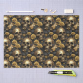 Een schedel en Rozen Series Design 8 Tissuepapier (Craft)