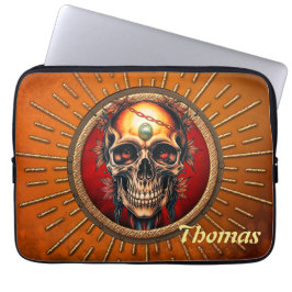 Een schedel laptop sleeve