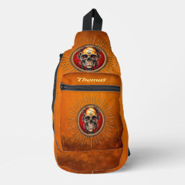Een schedel sling bag