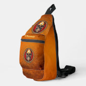 Een schedel sling bag (Rechterhoek)