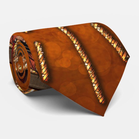 Een schedel stropdas (Opgerold)