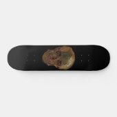 Een schedel van Vincent van Gogh Persoonlijk Skateboard (Horizontaal)