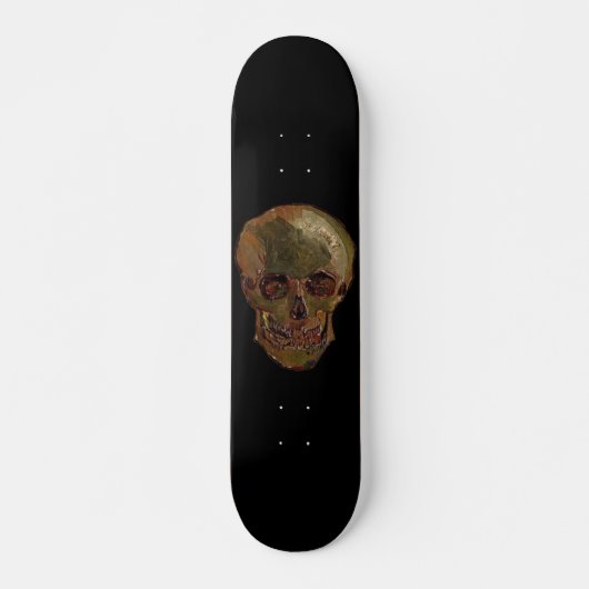 Een schedel van Vincent van Gogh Persoonlijk Skateboard (Voorkant)