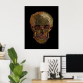 Een schedel van Vincent van Gogh Poster (Thuiskantoor)
