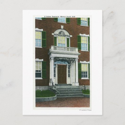 Een scheerhaas, Salem Doorway Uitzicht Briefkaart (Voorkant)