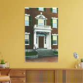 Een scheerhaas, Salem Doorway Uitzicht Canvas Afdruk (Insitu (Woonkamer))