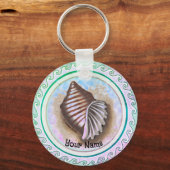 Een schelp sleutelhanger (Voorkant)