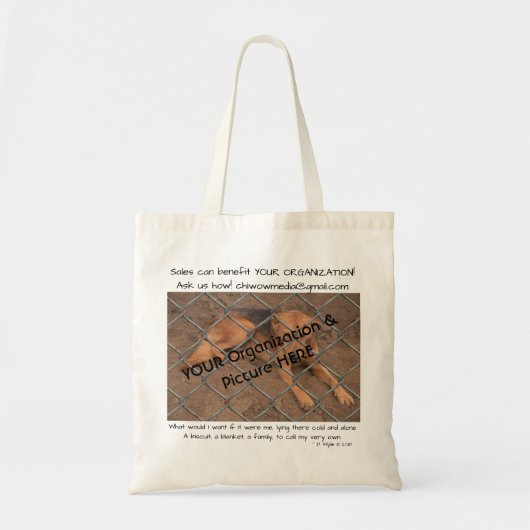 Een schelpdiertje aannemen tote bag (Voorkant)