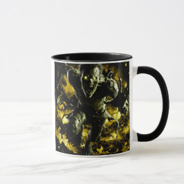 Een schepsel uit een horrorfilm. mok