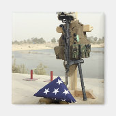 Een scherm met dode soldaten magneet (Voorkant)