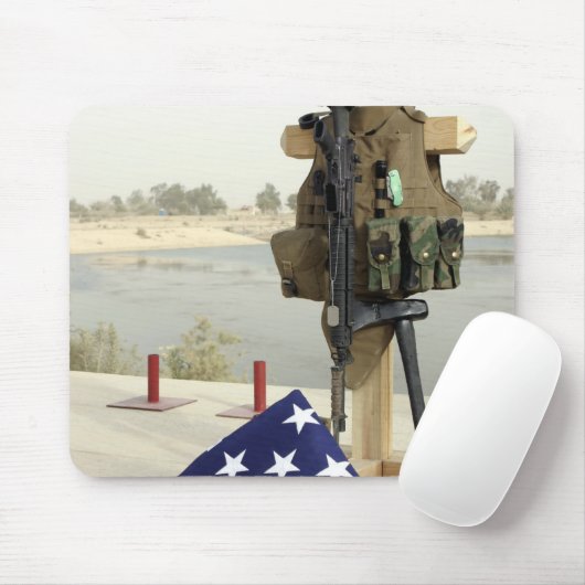 Een scherm met dode soldaten muismat (Met muis)