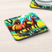 Een scherp en vrolijk stuk paardenkunst. Bestel nu Bier Onderzetter (Linkerzijde)