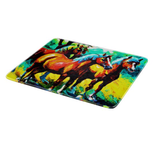 Een scherp en vrolijk stuk paardenkunst. Bestel nu Snijplank (Hoek)