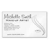 Een scherp mode-gezichtspictogram maken magnetisch visitekaartje (Voorkant)