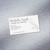 Een scherp mode-gezichtspictogram maken magnetisch visitekaartje (Voorbeeld)