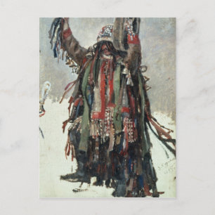 Een schets van de Medicijnman voor Yermak Briefkaart