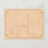 Een schets van haar lot ~ briefkaart / uitnodiging (Achterkant)