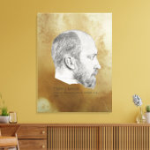 Een schets van Henry James Canvas Afdruk (Insitu (Woonkamer))
