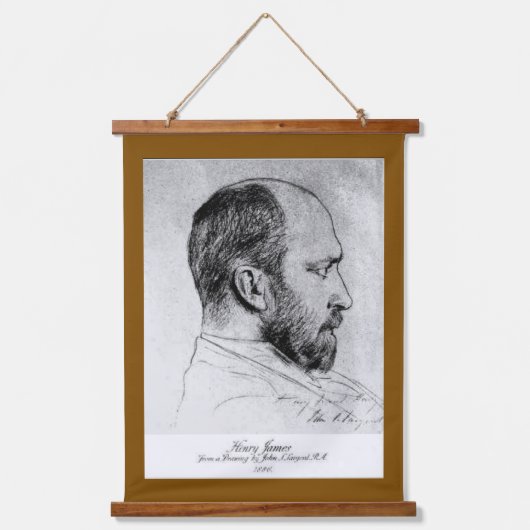 Een schets van Henry James Hangend Wandkleed (Voorkant)