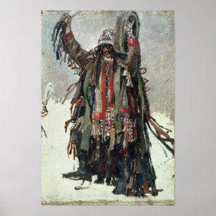 Een schets van Shaman voor Yermak Poster
