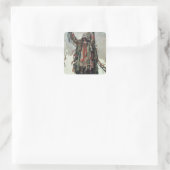 Een schets van Shaman voor Yermak Vierkante Sticker (Tas)