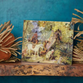 Een schets voor 'Boswachters die herten besluipen' Fotoplaat (Zijkant)