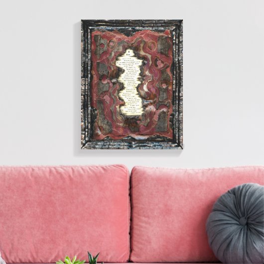 Een scheur canvas afdruk (Insitu (Woonkamer))