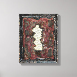 Een scheur canvas afdruk