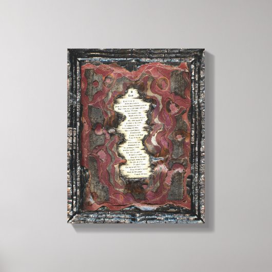 Een scheur canvas afdruk (Voorkant)