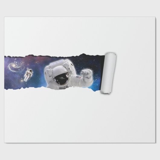 Een scheur in de ruimte - Astronaut Alien Encounte Cadeaupapier (Vlak)