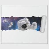 Een scheur in de ruimte - Astronaut Alien Encounte Cadeaupapier (Vlak)