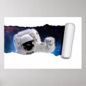 Een scheur in de ruimte - Astronaut Alien Encounte Poster (Voorkant)