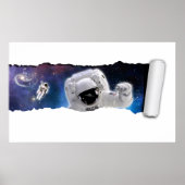 Een scheur in de ruimte - Astronaut Alien Encounte Poster (Voorkant)