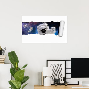 Een scheur in de ruimte - Astronaut Alien Encounte Poster