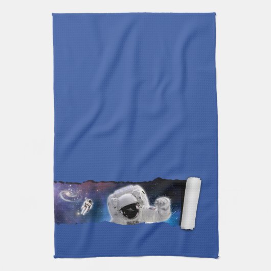 Een scheur in de ruimte - Astronaut Alien Encounte Theedoek (Verticaal)