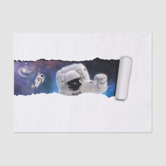 Een scheur in de ruimte - Astronaut Alien Encounte Tissuepapier (Voorkant)
