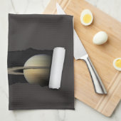 Een scheur in de ruimte - Saturn Galaxy Elegant -  Theedoek (Quarter Fold)