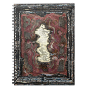 Een scheur notitieboek