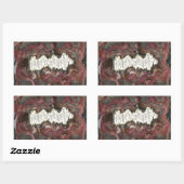 Een scheur rechthoekige sticker (Vel)