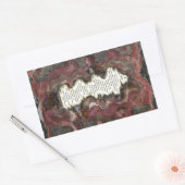 Een scheur rechthoekige sticker (Envelop)