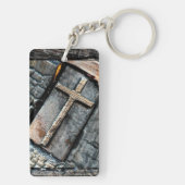 Een scheur sleutelhanger (achterkant)