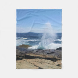 Een scheut avontuur bij Schoodic Point Fleece Deken